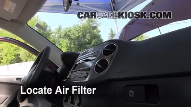 2011 Volkswagen Tiguan SE 2.0L 4 Cyl. Turbo Filtro de aire (interior) Cambio